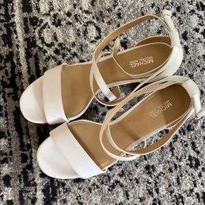 Michael kors white heels